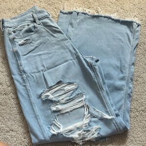 American Eagle Outfitters Curvy Super High Rise Baggy Wide Leg